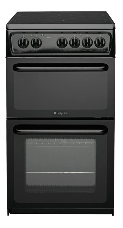 Hotpoint - HAE51K Twin Cavity Electric Cooker - Black
